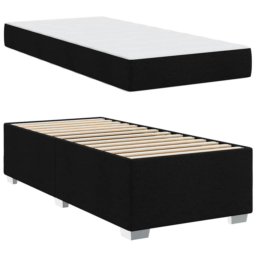 Bedframe Anders Zwart 80 x 200 cm Stof