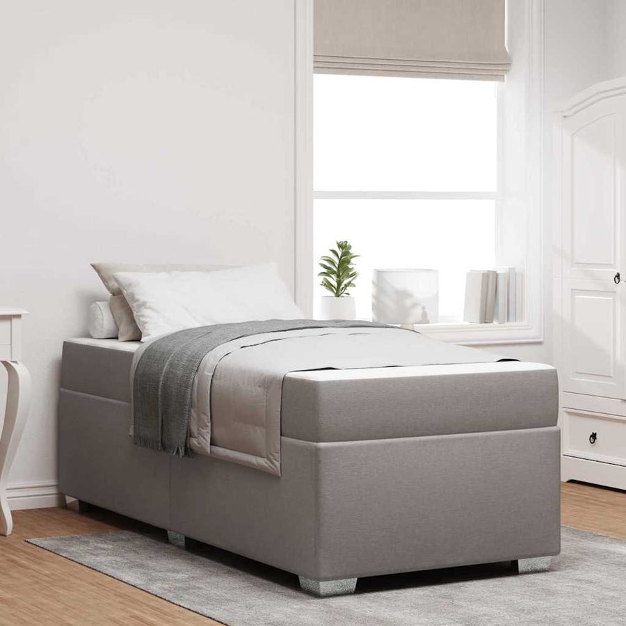 Bedframe Anders Taupe 80 x 200 cm Stof