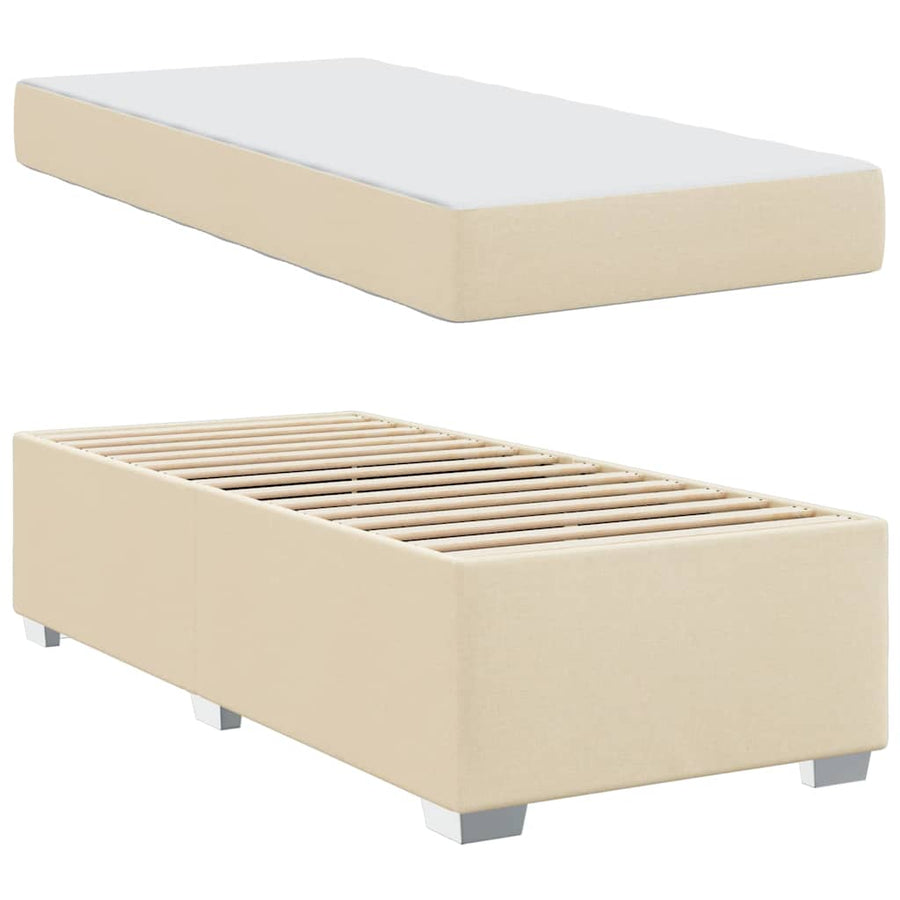 Bedframe Anders Crème 80 x 200 cm Stof