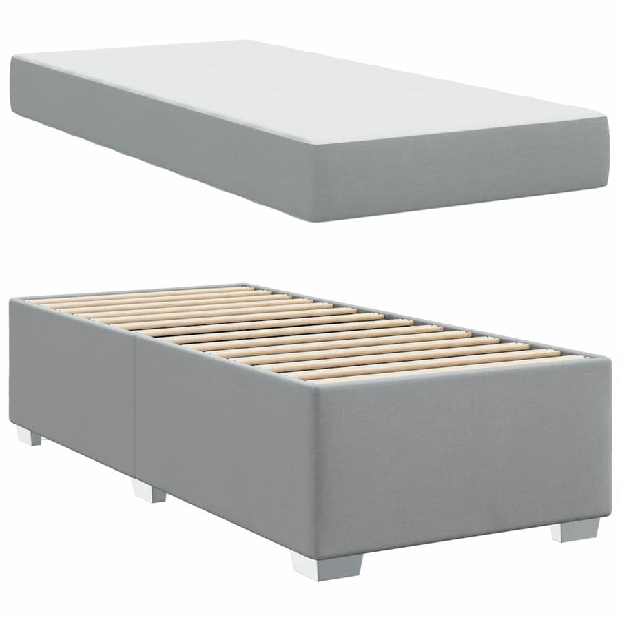 Bedframe Anders Lichtgrijs 90 x 200 cm Stof