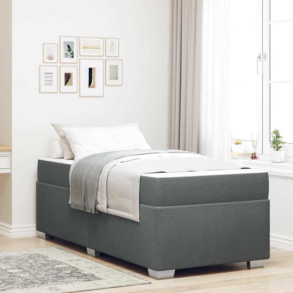 Bedframe Anders Donkergrijs 90 x 200 cm Stof