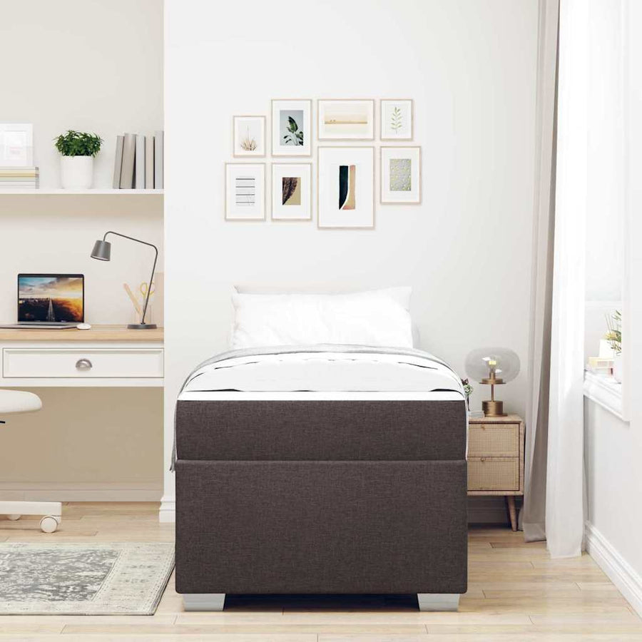 Bedframe Anders Donkerbruin 100 x 200 cm Stof