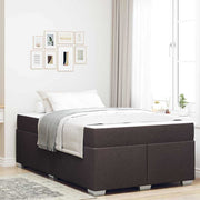 Bedframe 120x190 cm stof donkerbruin
