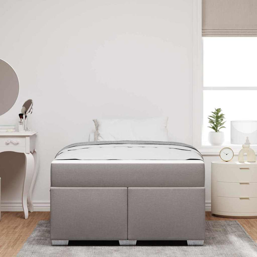Bedframe Anders Taupe 120 x 190 cm Stof