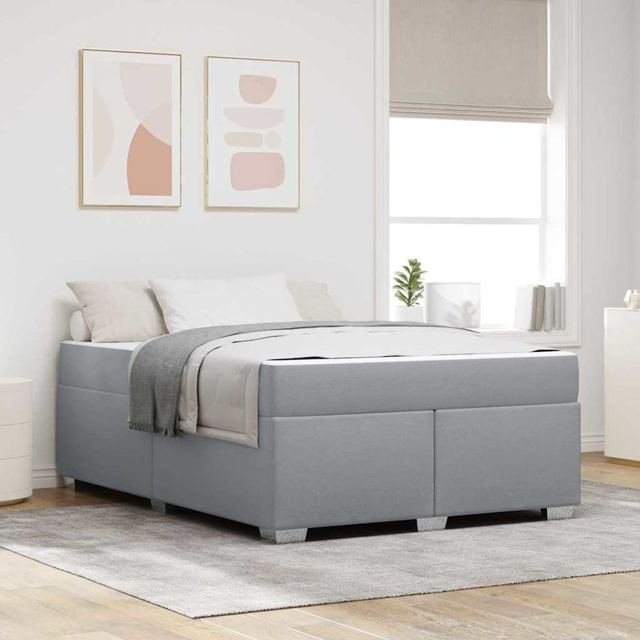 Bedframe Anders Lichtgrijs 140 x 200 cm Stof