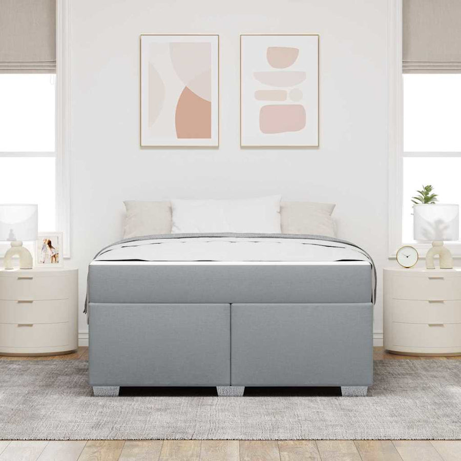 Bedframe Anders Lichtgrijs 140 x 200 cm Stof