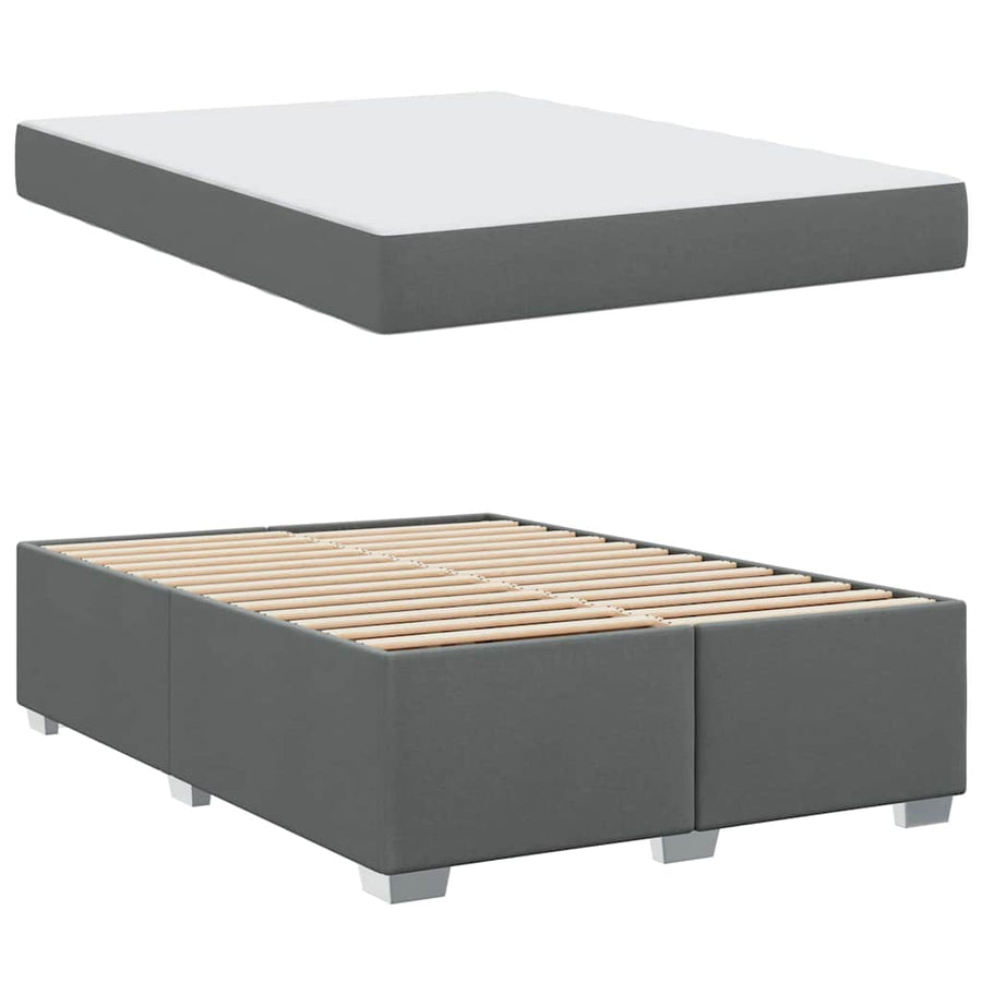 Bedframe Anders Donkergrijs 140 x 200 cm Stof