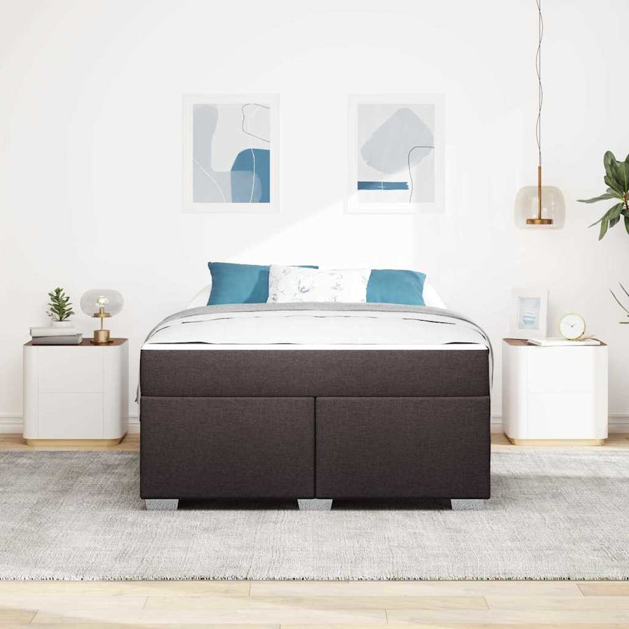 Bedframe Anders Donkerbruin 140 x 200 cm Stof