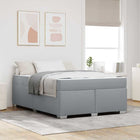Bedframe 160x200 cm stof lichtgrijs