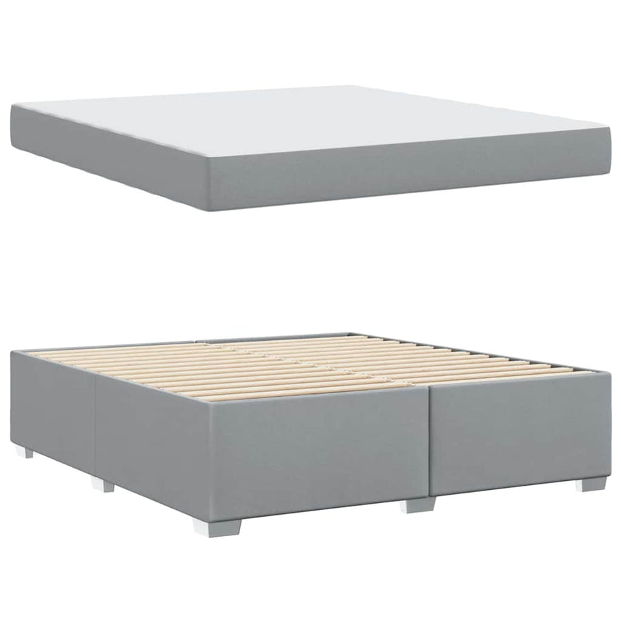 Bedframe Anders Lichtgrijs 180 x 200 cm Stof