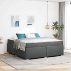 Bedframe 180x200 cm donkergrijs stof