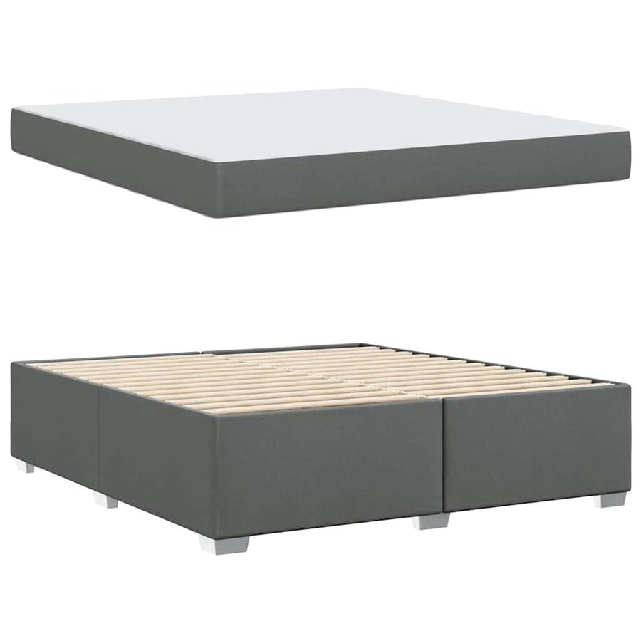 Bedframe Anders Donkergrijs 180 x 200 cm Stof
