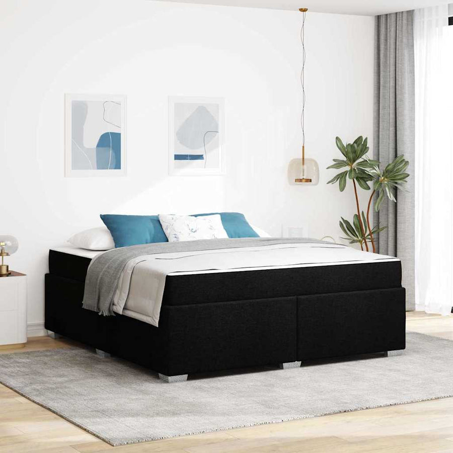 Bedframe Anders Zwart 180 x 200 cm Stof