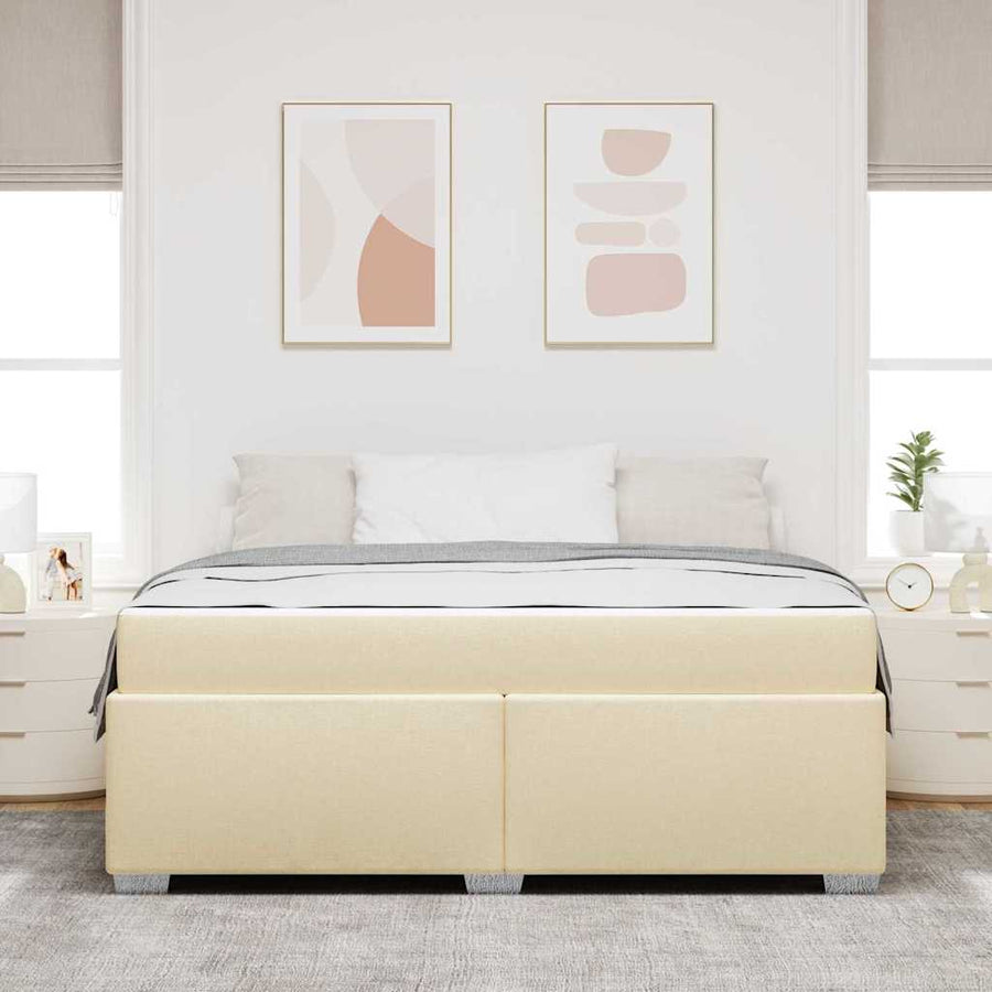 Bedframe Anders Crème 180 x 200 cm Stof
