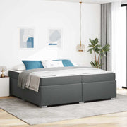 Bedframe 200x200 cm stof donkergrijs