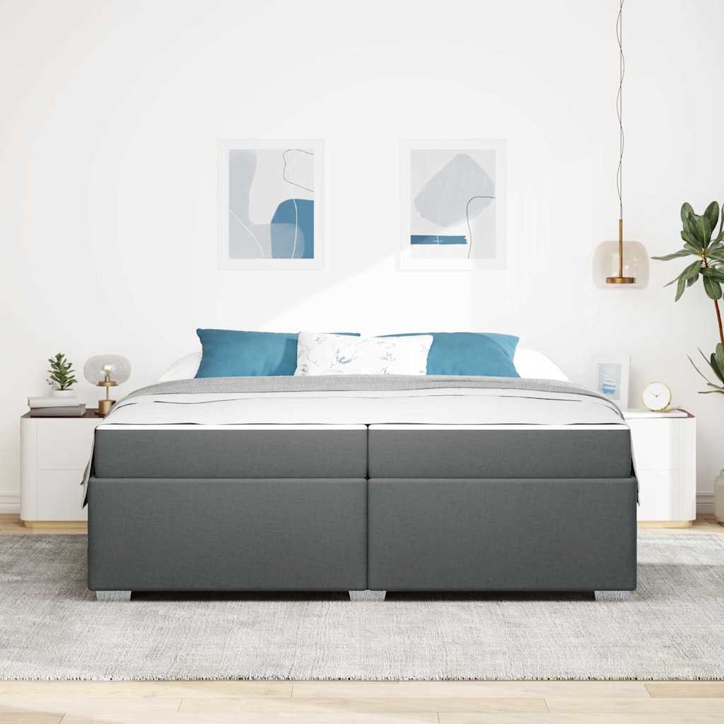 Bedframe Anders Donkergrijs 200 x 200 cm Stof