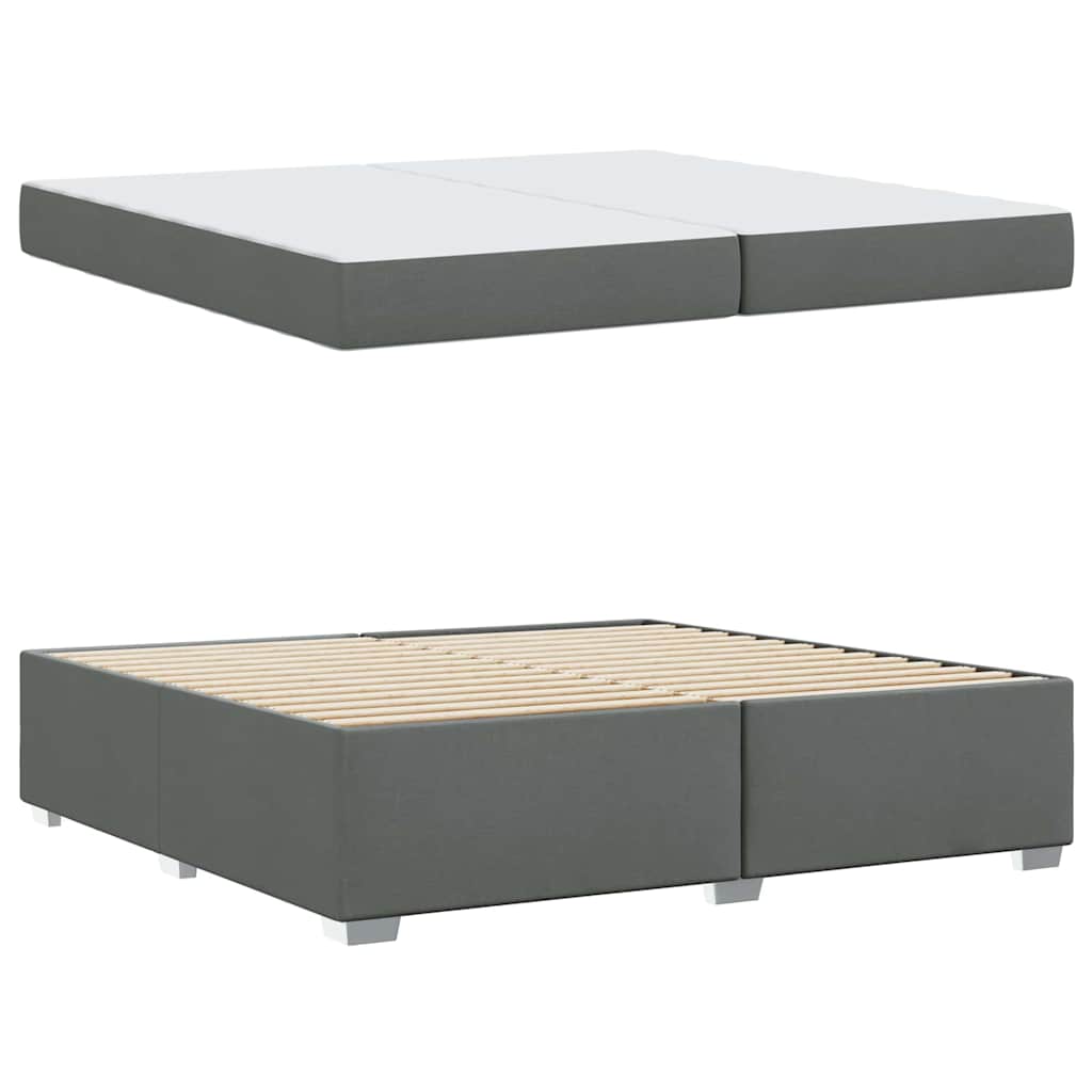 Bedframe Anders Donkergrijs 200 x 200 cm Stof