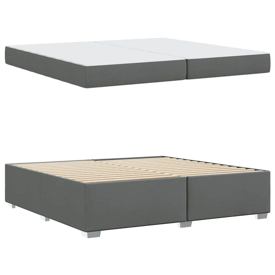 Bedframe Anders Donkergrijs 200 x 200 cm Stof
