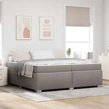 Bedframe met matras Taupe 200 x 200 cm Stof