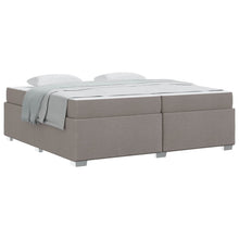 Bedframe met matras Taupe 200 x 200 cm Stof