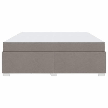 Bedframe met matras Taupe 200 x 200 cm Stof