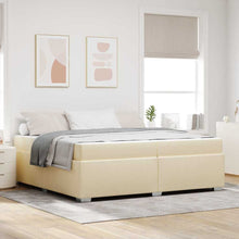 Bedframe Crème 200 x 200 cm Stof
