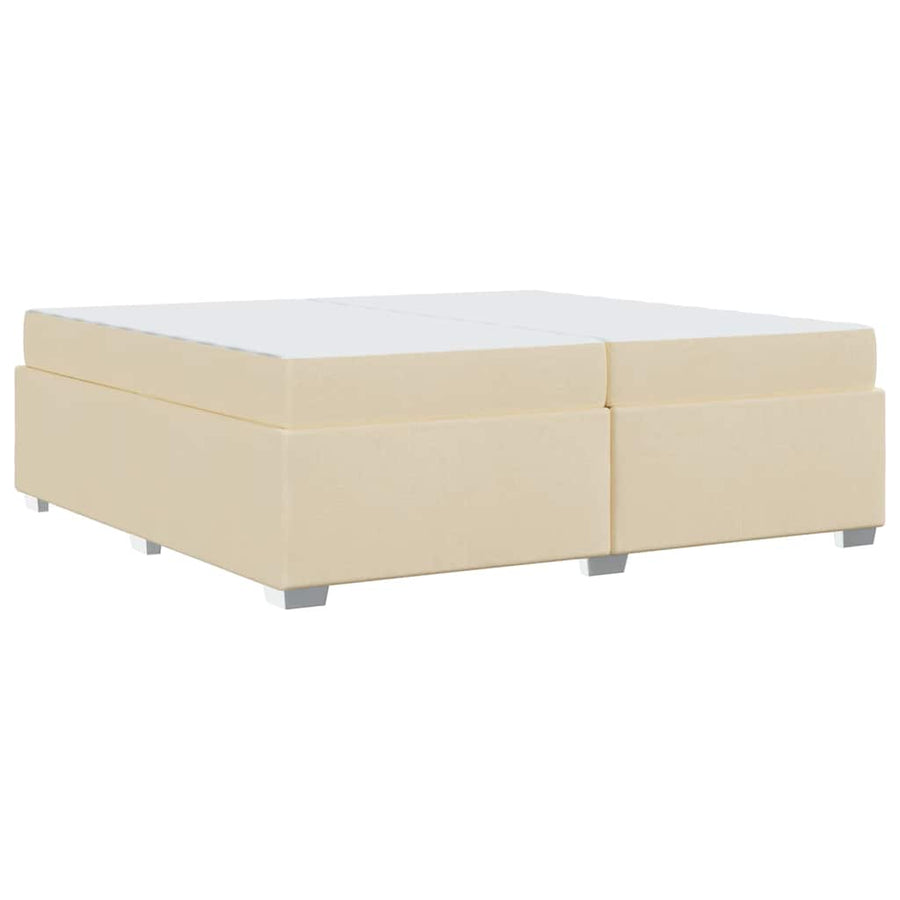 Bedframe Crème 200 x 200 cm Stof