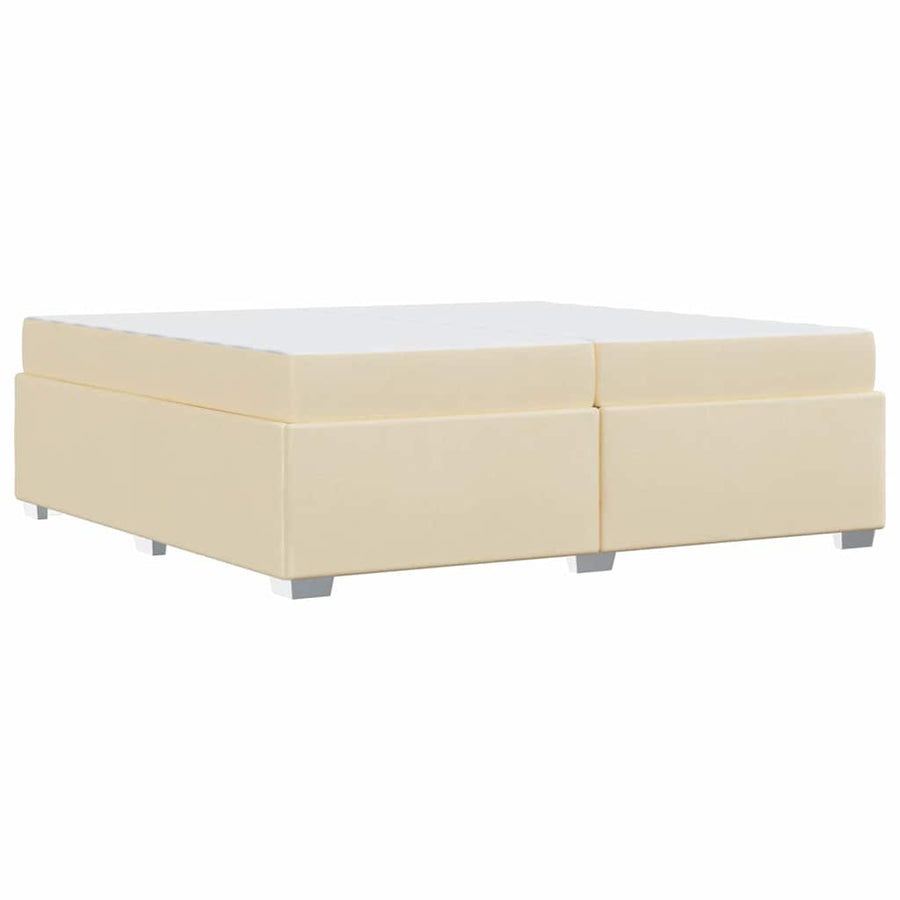 Bedframe Crème 200 x 200 cm Stof