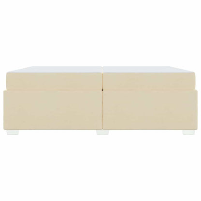 Bedframe Crème 200 x 200 cm Stof