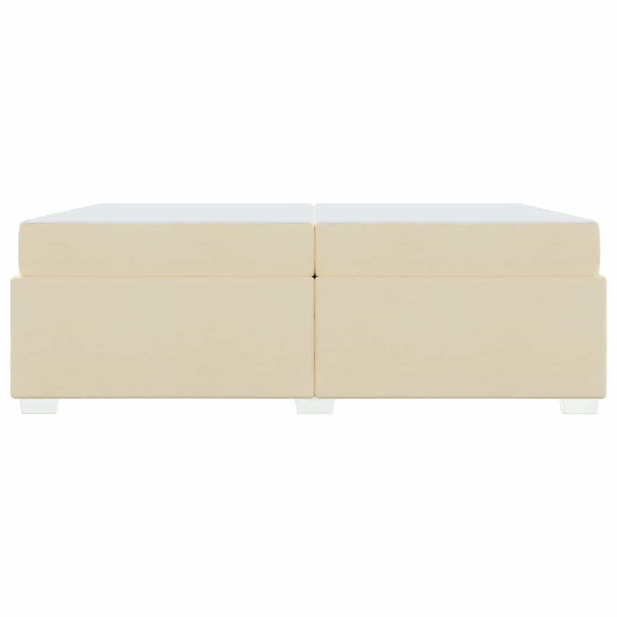 Bedframe Crème 200 x 200 cm Stof