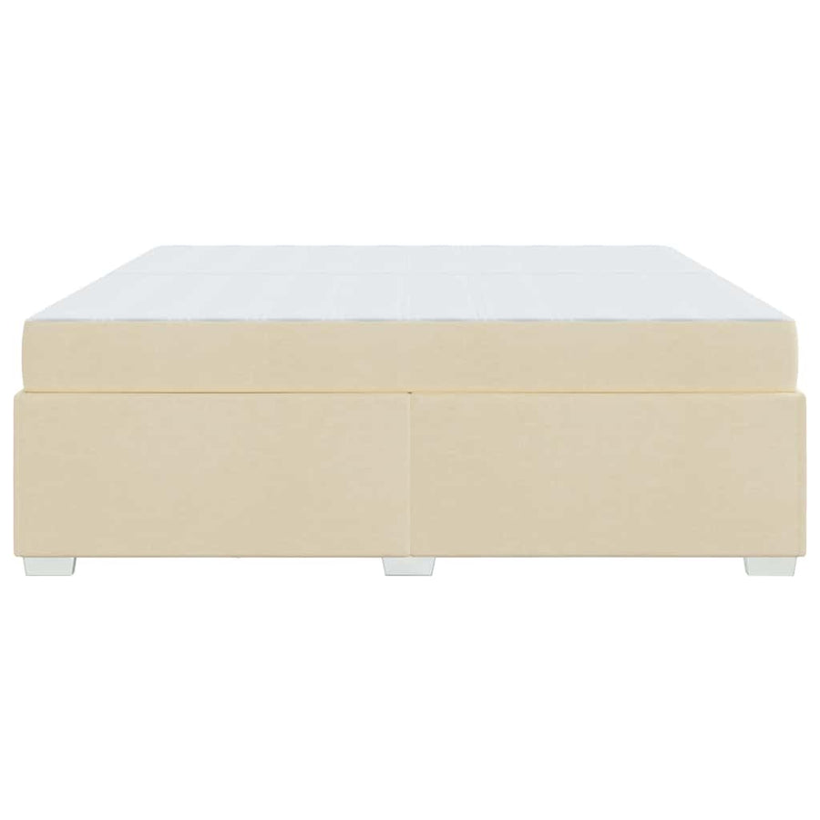 Bedframe Crème 200 x 200 cm Stof