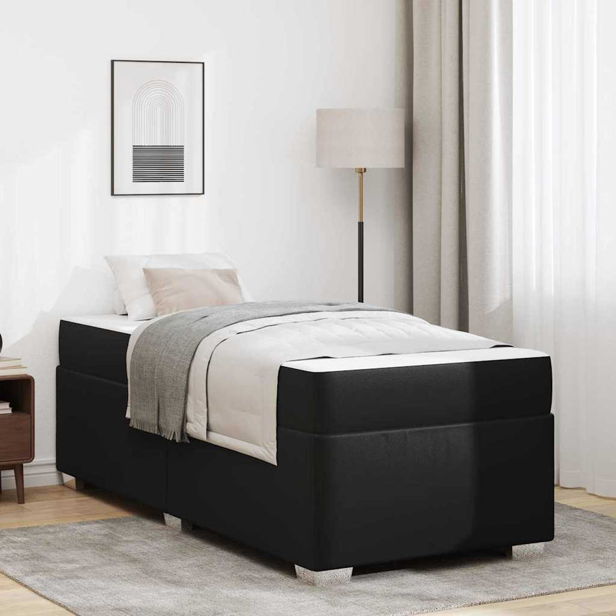 Bedframe Anders Zwart 80 x 200 cm Kunstleer