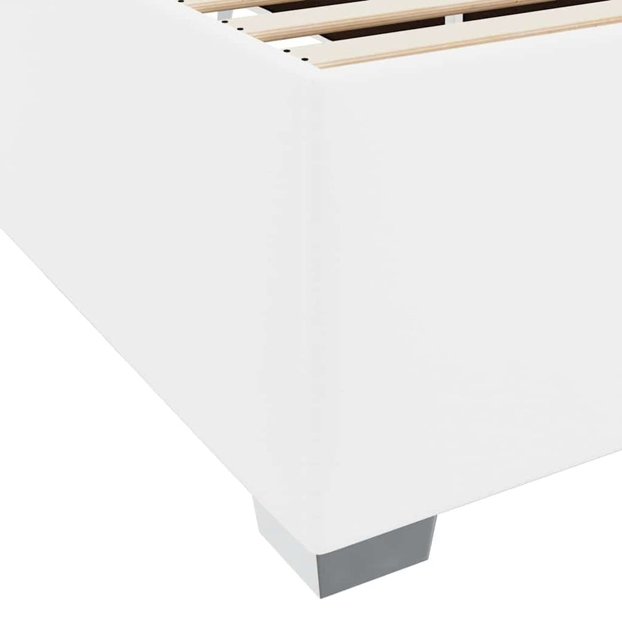 Bedframe Anders Wit 80 x 200 cm Kunstleer