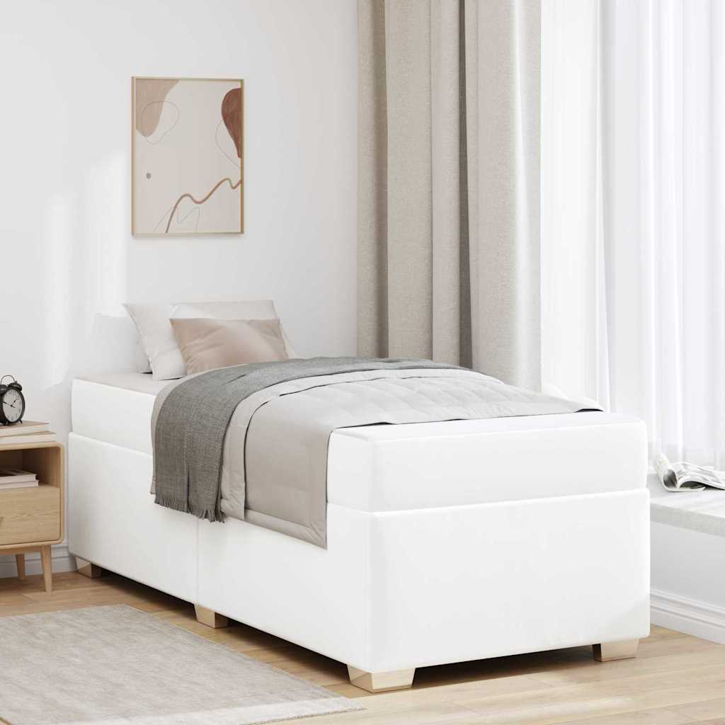 Bedframe Anders Wit 80 x 200 cm Kunstleer