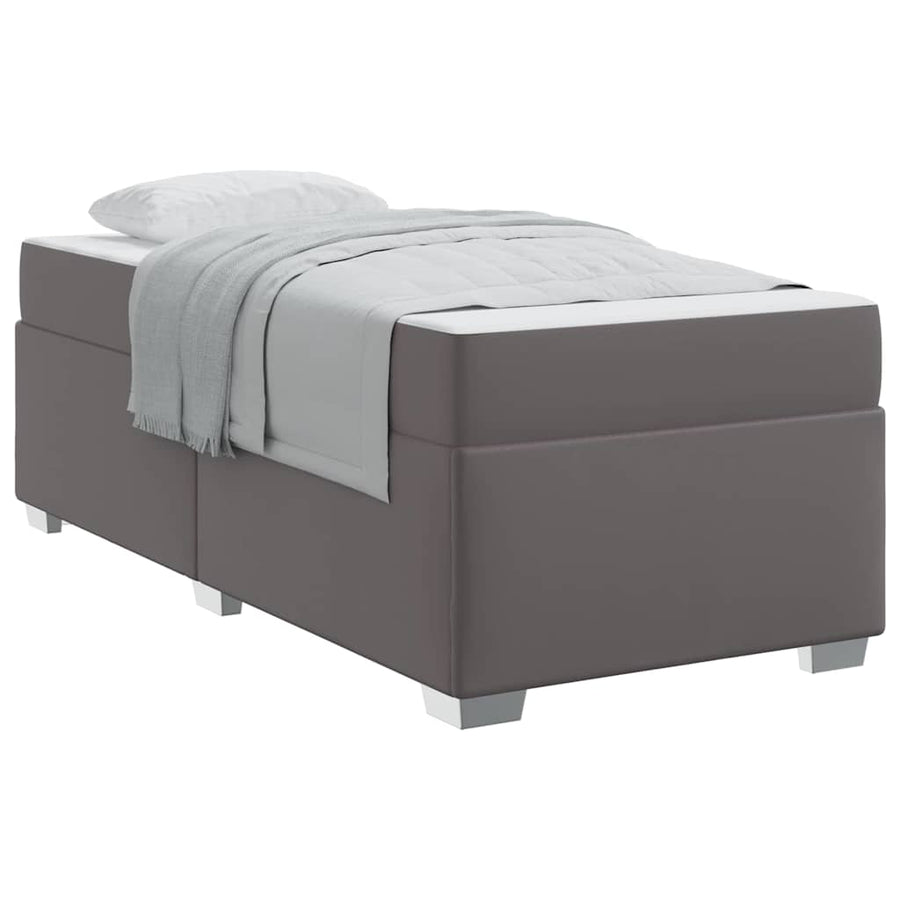 Bedframe Anders Grijs 80 x 200 cm Kunstleer