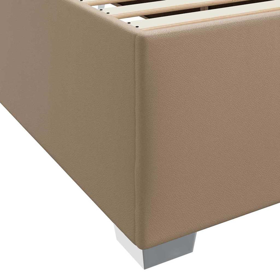 Bedframe Anders Cappuccino 80 x 200 cm Kunstleer