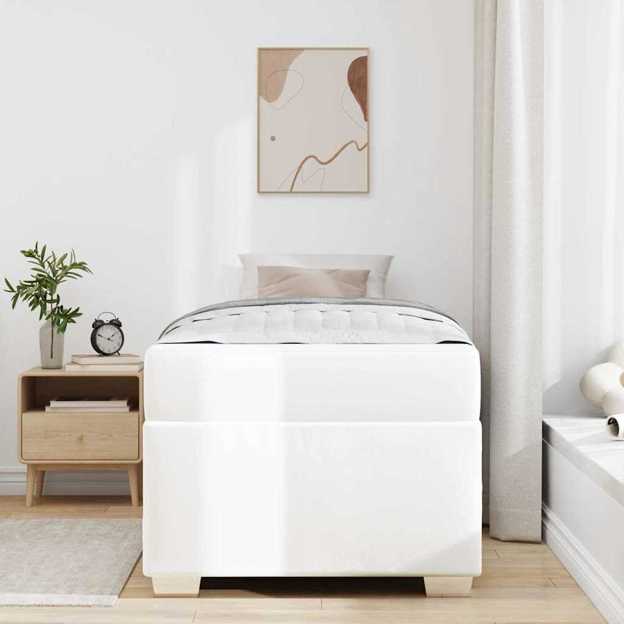 Bedframe Anders Wit 90 x 190 cm Kunstleer