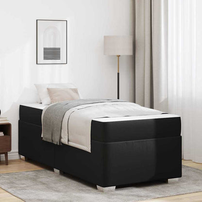 Bedframe Anders Zwart 90 x 200 cm Kunstleer
