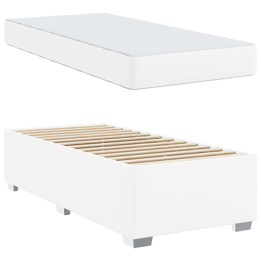 Bedframe Anders Wit 90 x 200 cm Kunstleer