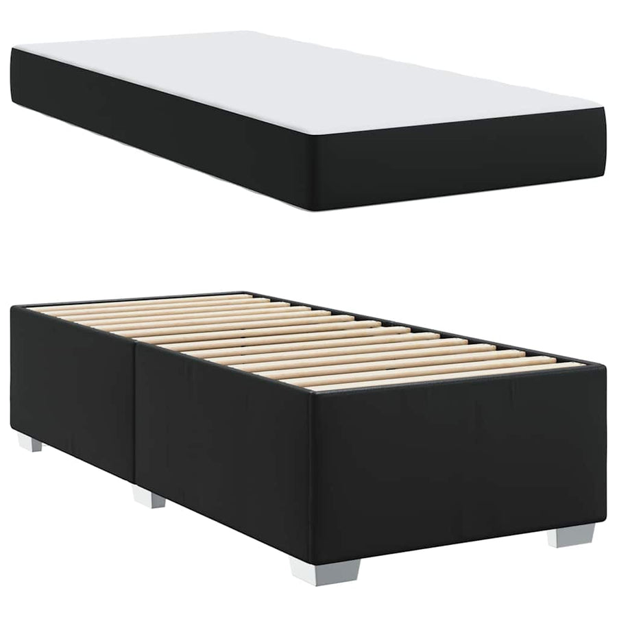 Bedframe Anders Zwart 100 x 200 cm Kunstleer