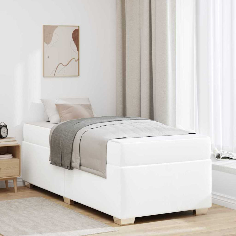 Bedframe Anders Wit 100 x 200 cm Kunstleer