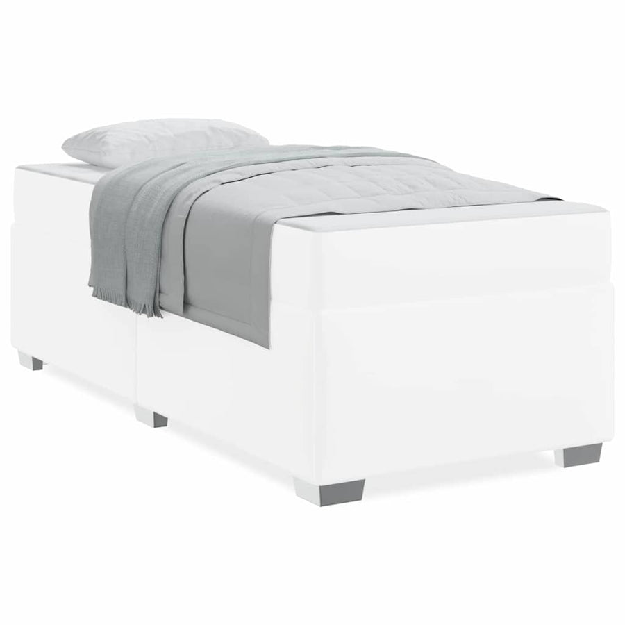 Bedframe Anders Wit 100 x 200 cm Kunstleer