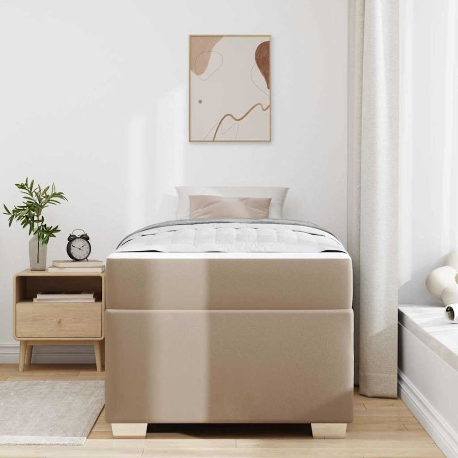 Bedframe Anders Cappuccino 100 x 200 cm Kunstleer