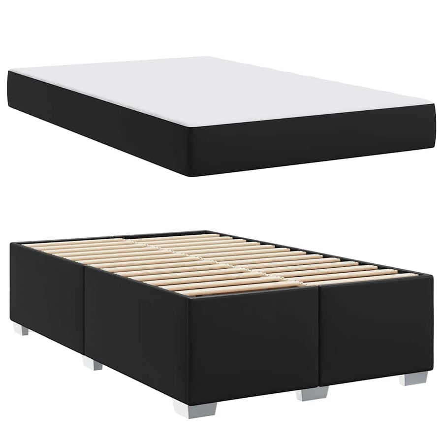 Bedframe Anders Zwart 120 x 190 cm Kunstleer