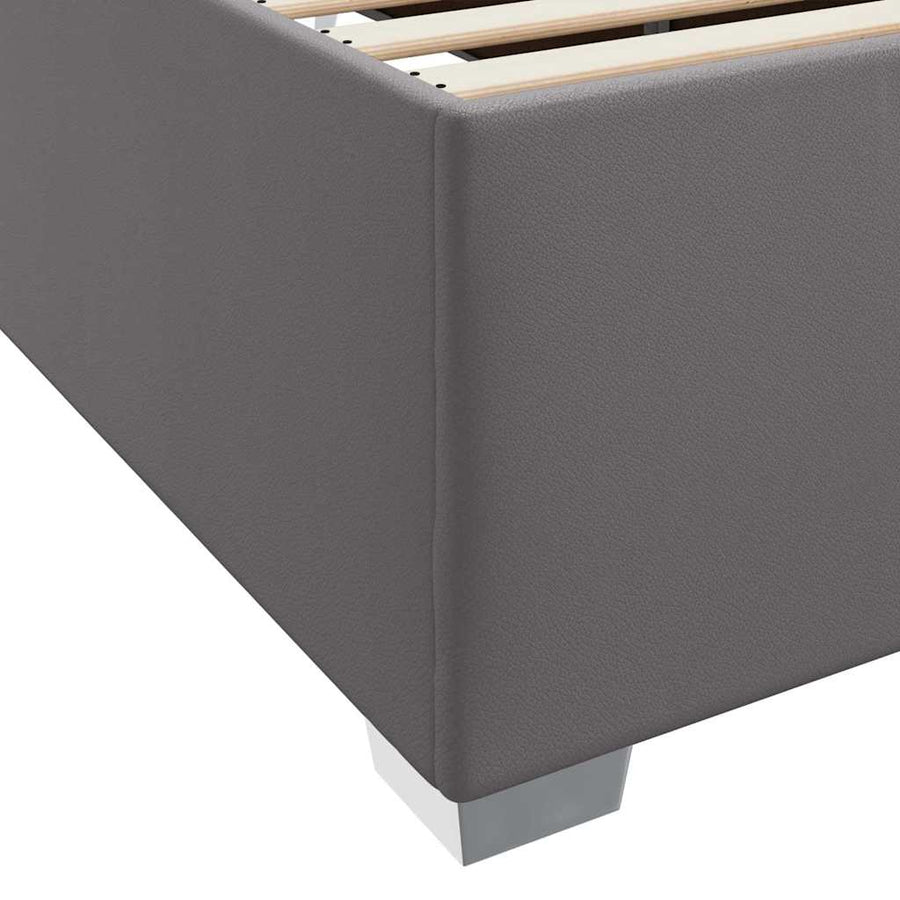 Bedframe Anders Grijs 120 x 190 cm Kunstleer