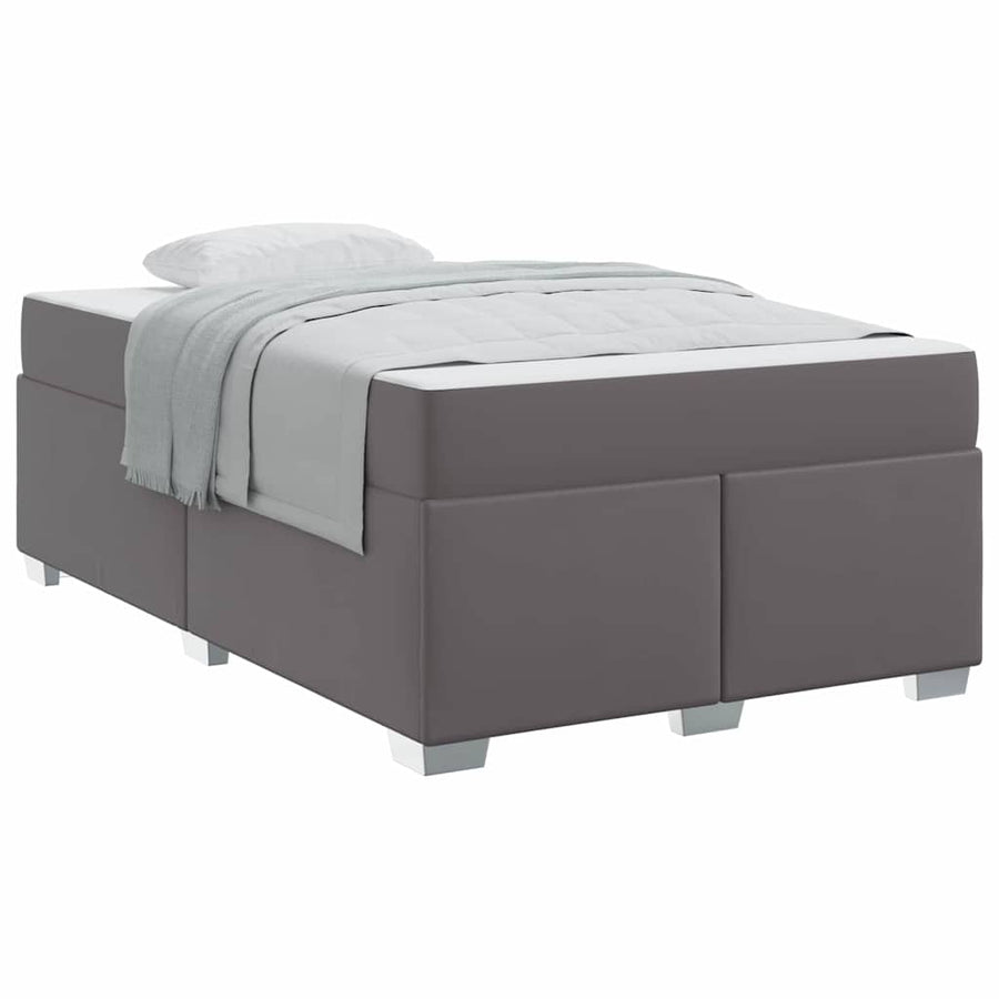 Bedframe Anders Grijs 120 x 190 cm Kunstleer
