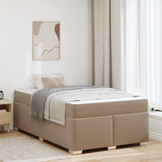 Bedframe 120 x 190 cm cappuccino kunstleer