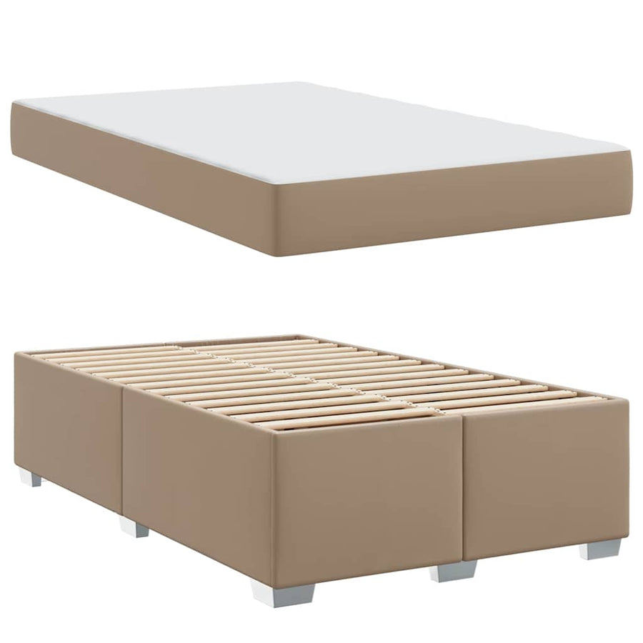 Bedframe Anders Cappuccino 120 x 190 cm Kunstleer