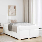Bedframe 120x200 cm wit kunstleer