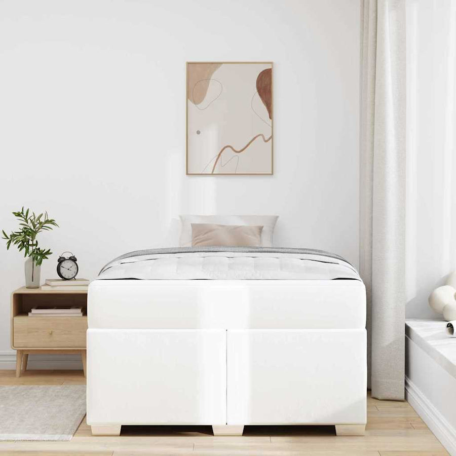 Bedframe Anders Wit 120 x 200 cm Kunstleer